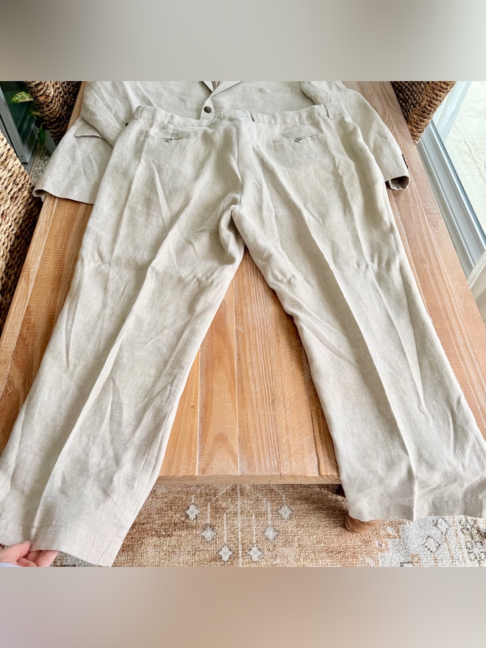 100% Lined Linen Suit - Picture 5 of 16